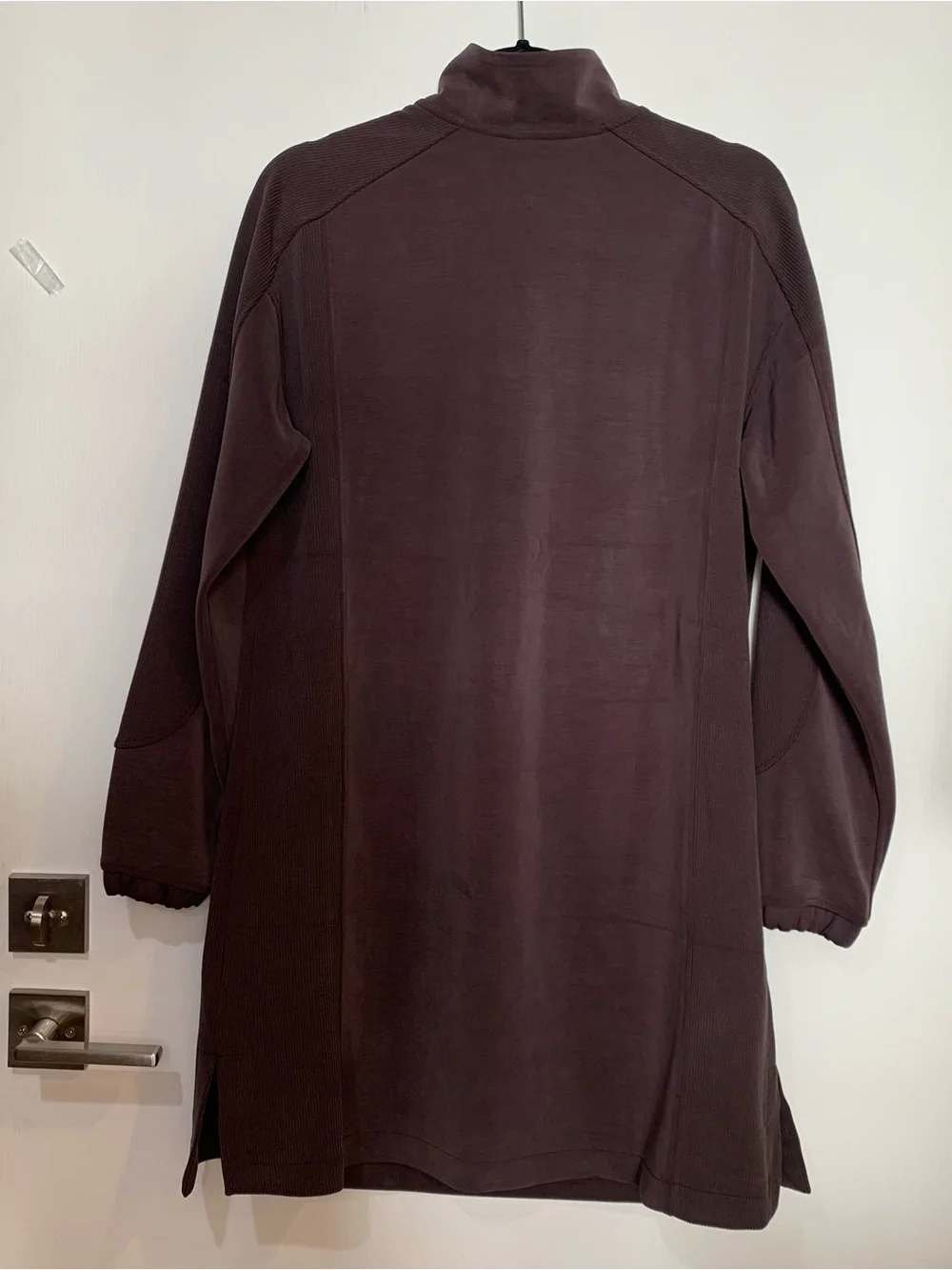 Lululemon Large Softstream Long Sleeve 1/4 Zip Tunic Dress in Espresso.